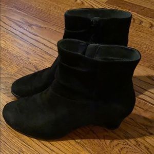 Aerosoles Suede Black Ankle Boot